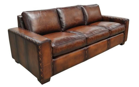3 Seat Breckenridge Sofa In Rowdy Bison Leather